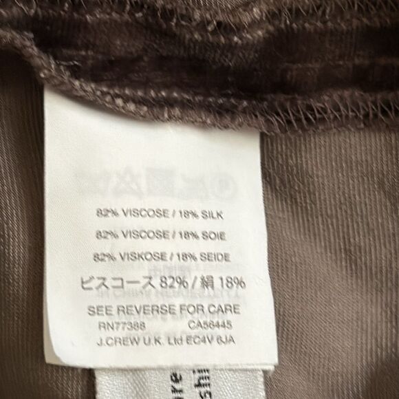 Madewell‎ Gray Velvet Choker V Neck Blouse Top Size Small Velour - Picture 10 of 10